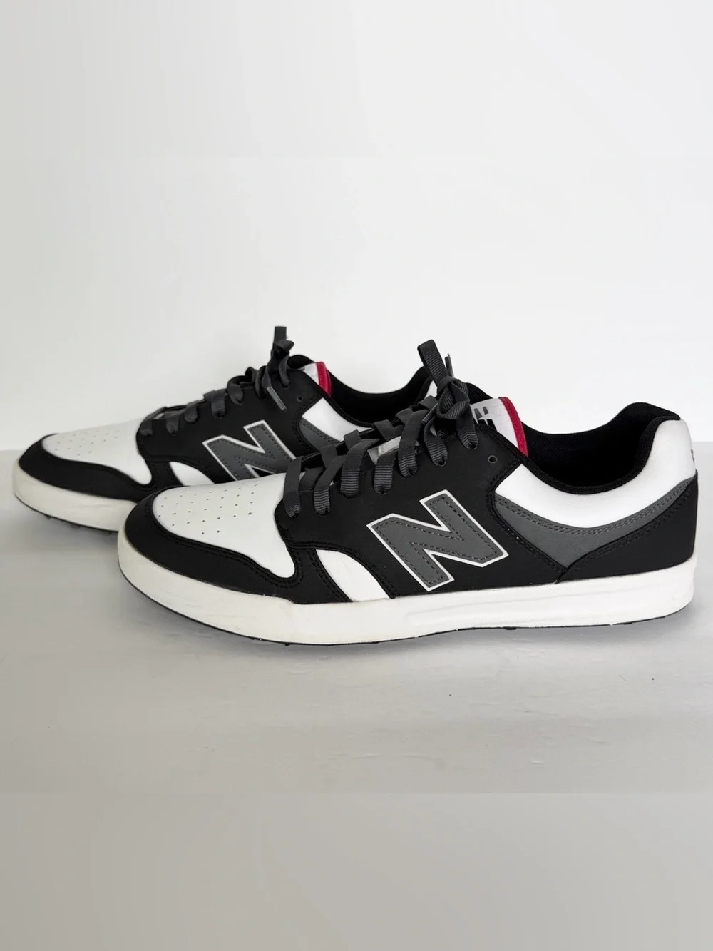 New Balance 480 Golf SL Spikeless Golf Shoes Black White Men’s Sz 12 Waterproof